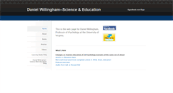 Desktop Screenshot of danielwillingham.com